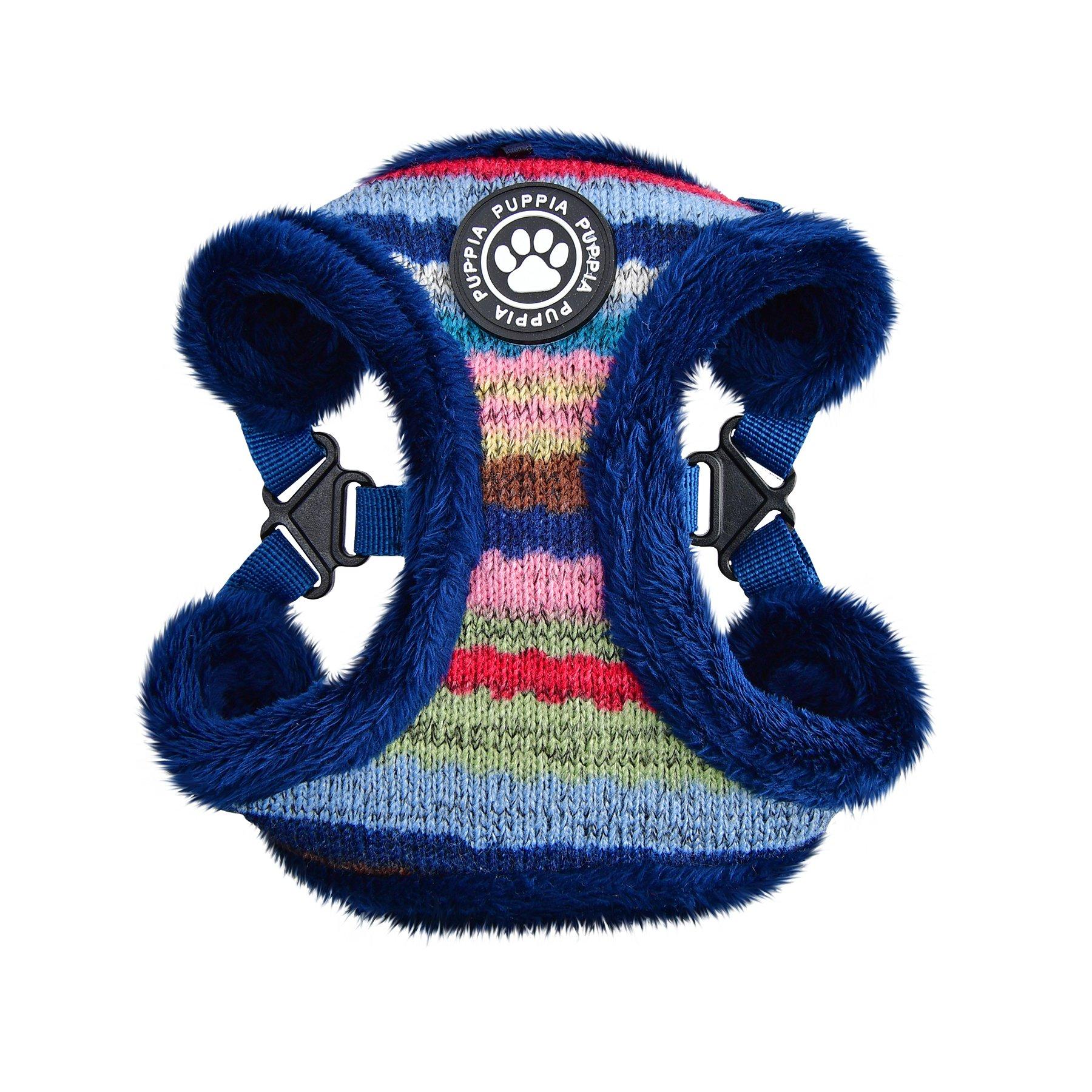 Puppia Crayon Harness C for Dogs, Navy, Large