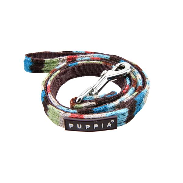 Puppia Crayon Dog Leash, Brown, Medium