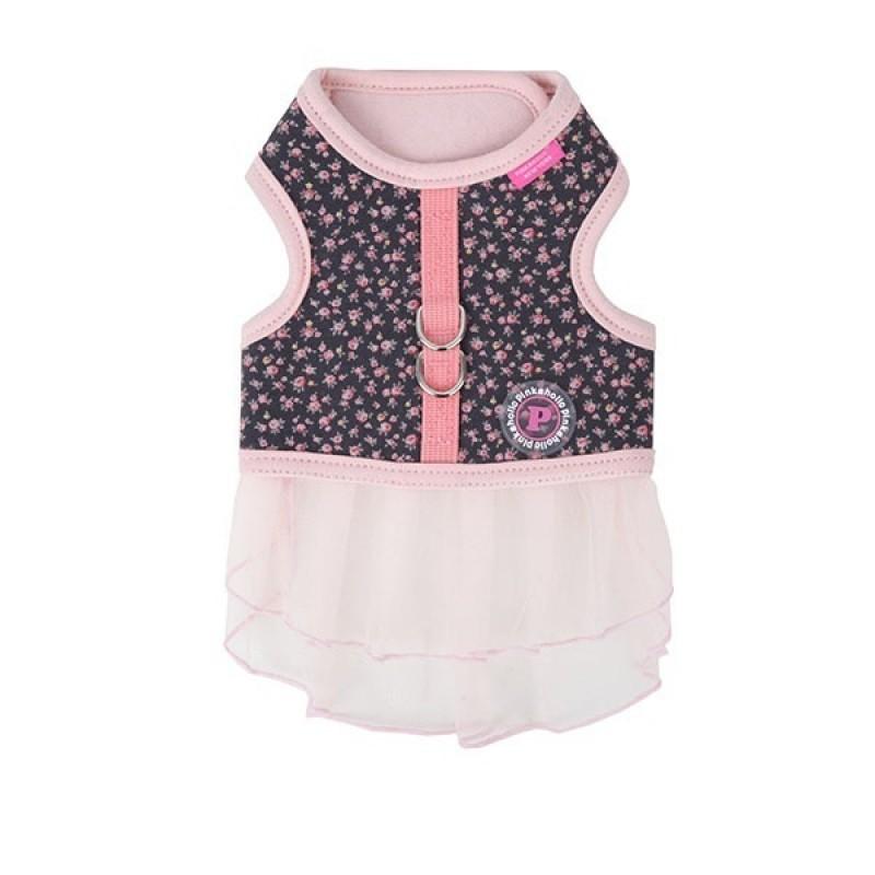 Pinkaholic Dogwood Flirt Dog Harness, Dark Grey, Medium