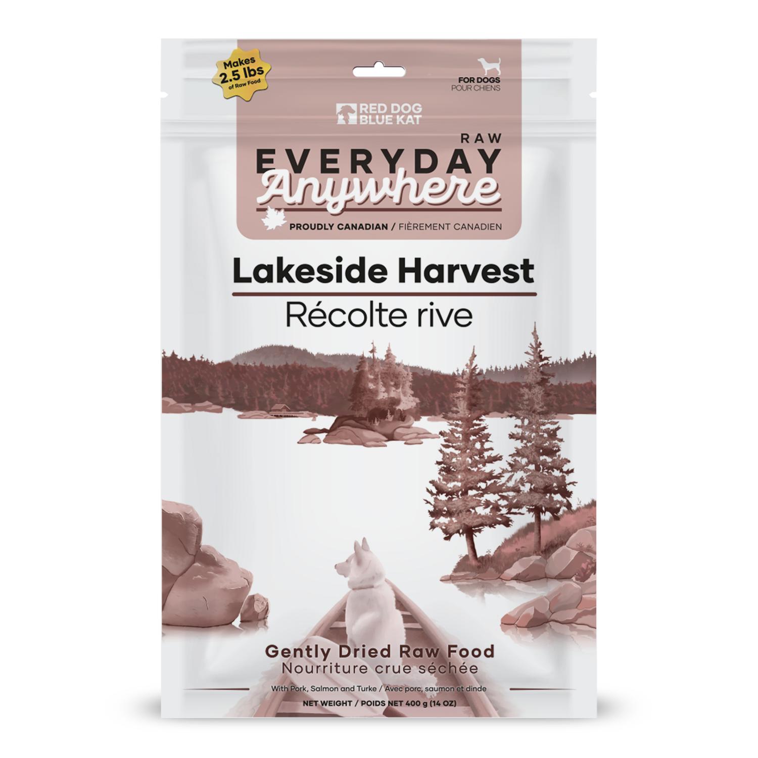 Red Dog Blue Kat Lakeside Harvest Gently Dried Raw Dog Food, 400-gram