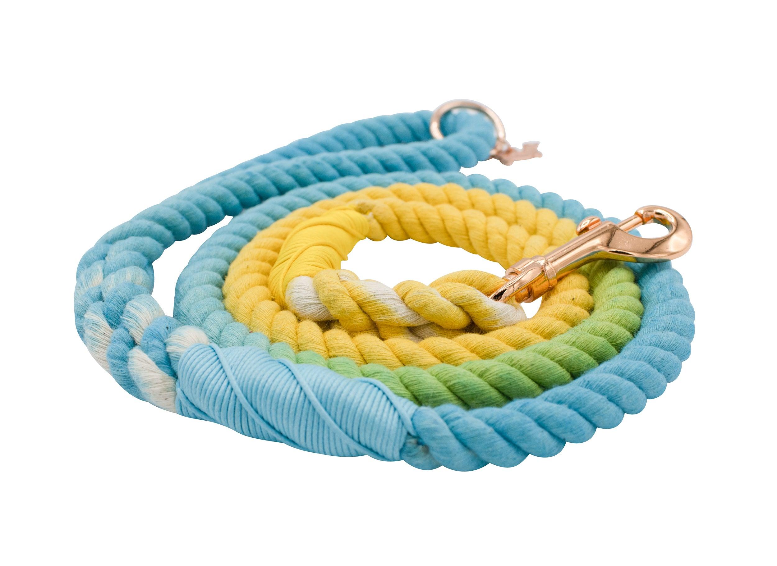 Sassy Woof Rope Dog Leash, Bubbles, 3/5-in x 5-ft