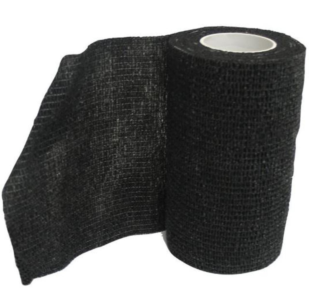 ASI Wrap-It-Up Cohesive Bandage for Pets, Black, 4-in x 5-yd
