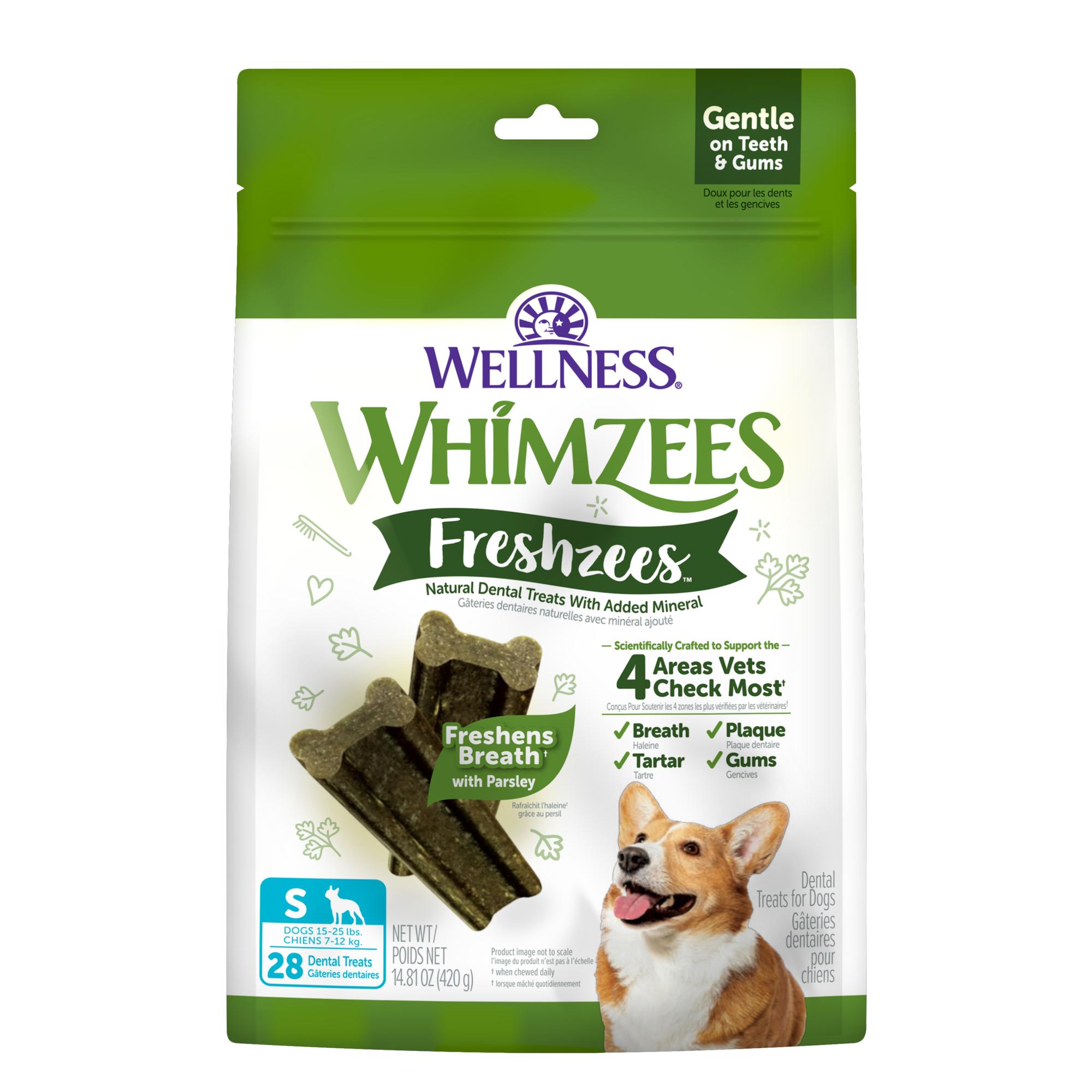 WHIMZEES Freshzees Natural Dental Dog Treats, Small