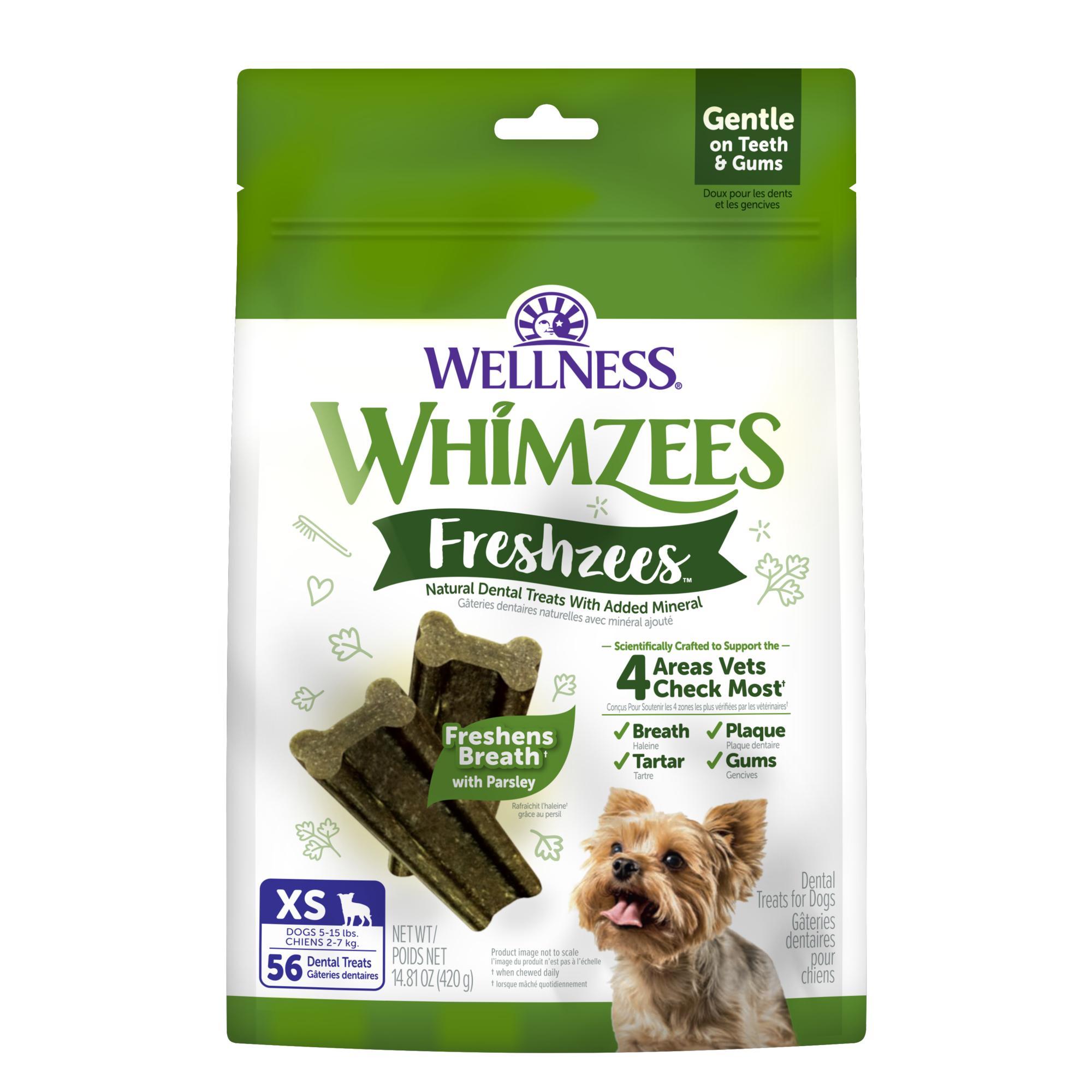 WHIMZEES Freshzees Natural Dental Dog Treats, X-Small