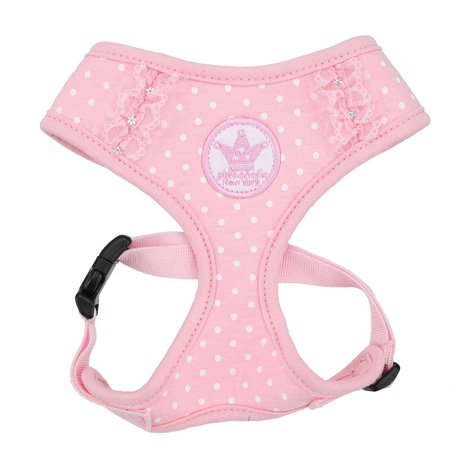 Pinkaholic Princesse Dog Harness, Pink, Medium