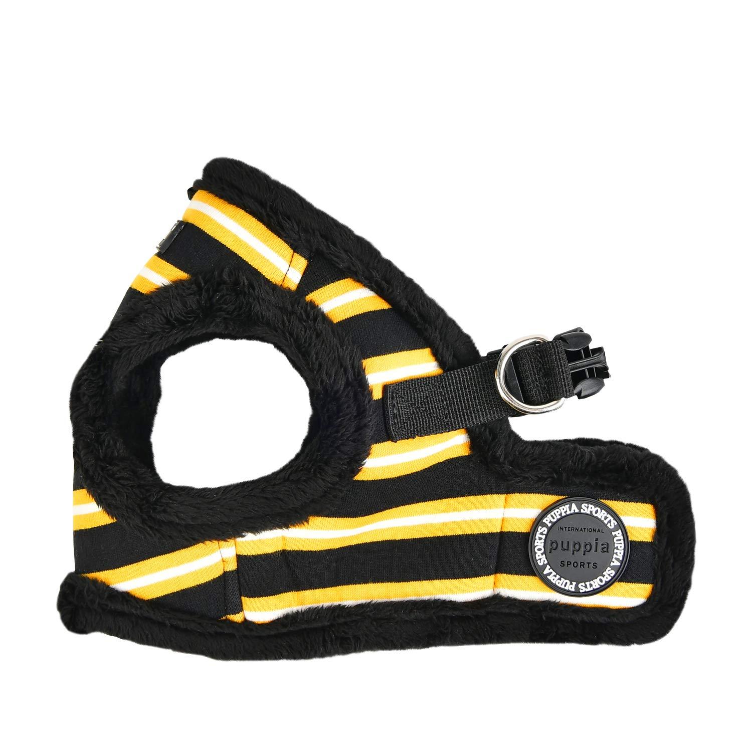 Puppia Rowdy Harness B for Dogs, Black, Medium