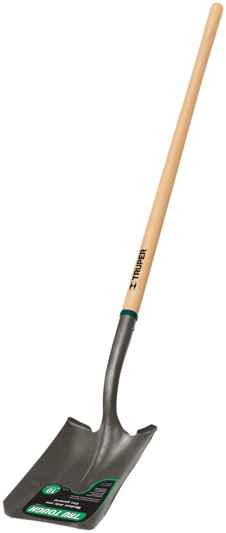 Truper Tru Tough Square Point Long Handle Shovel, 48-in