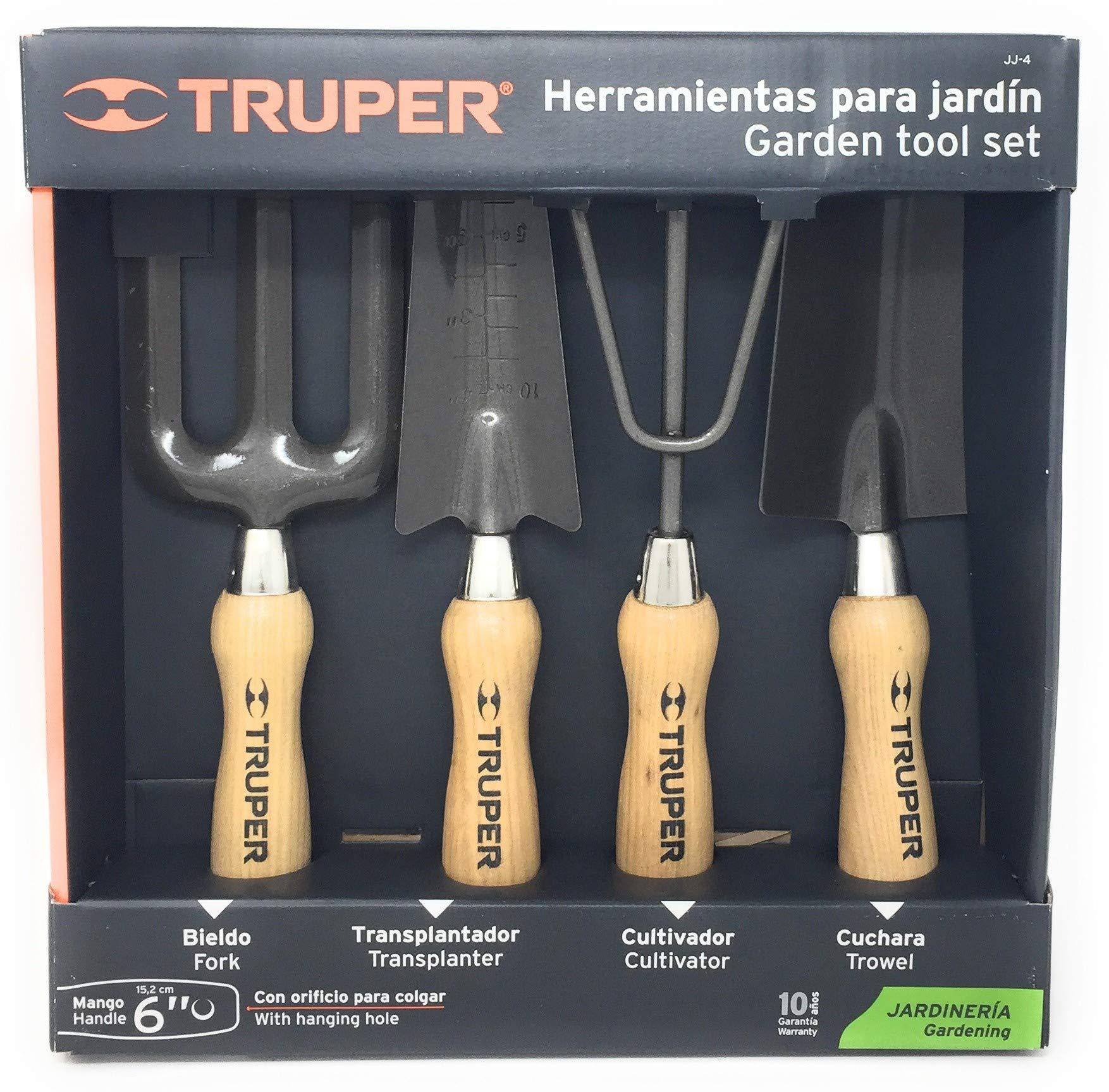 Truper Wood Handle Garden Tool Kit