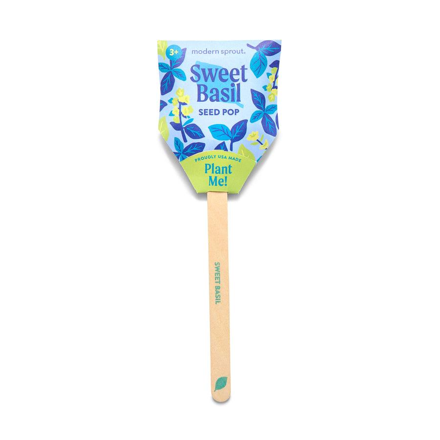 Modern Sprout Sweet Basil Garden Seed Pop