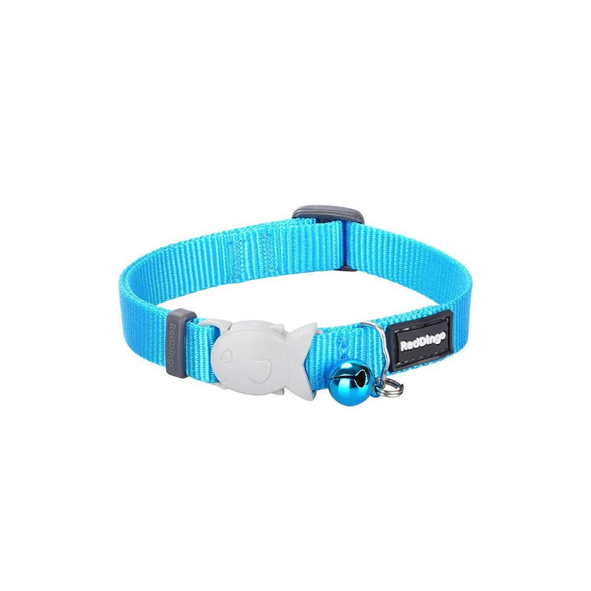 Red Dingo Classic Cat Collar, Turquoise