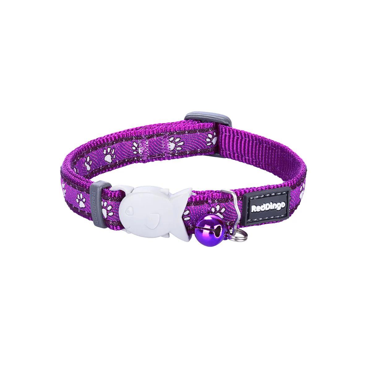 Red Dingo Desert Paws Cat Collar, Purple