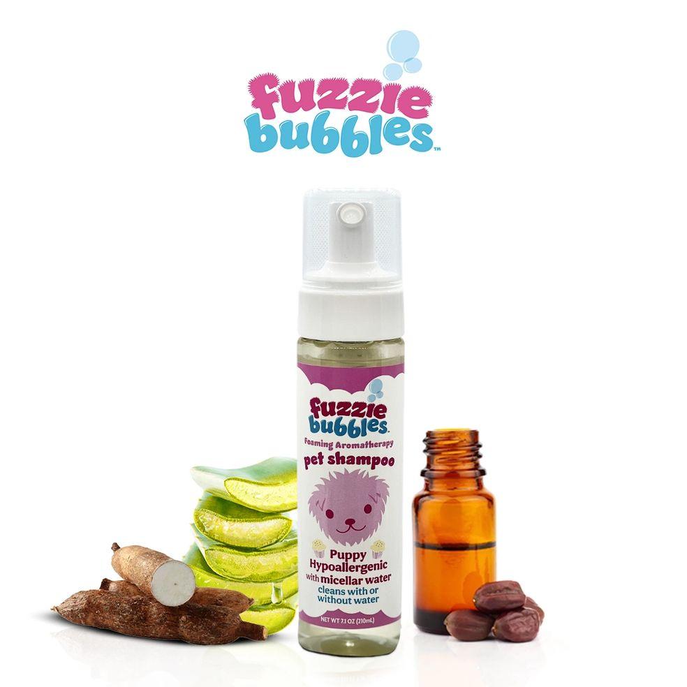 Fuzzie Bubbles Puppy Hypoallergenic Foaming Aromatherapy Pet Shampoo, 7.3-oz