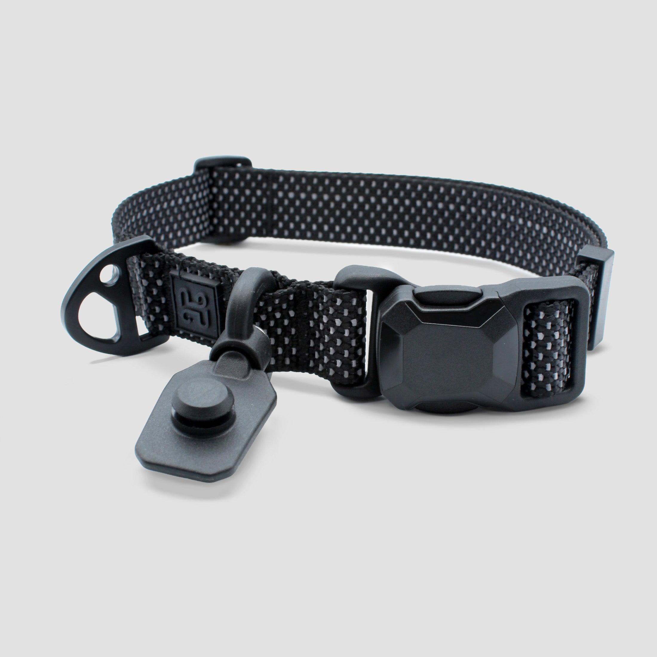 HoozaPet Magnetic Quick Clip Collar, Black