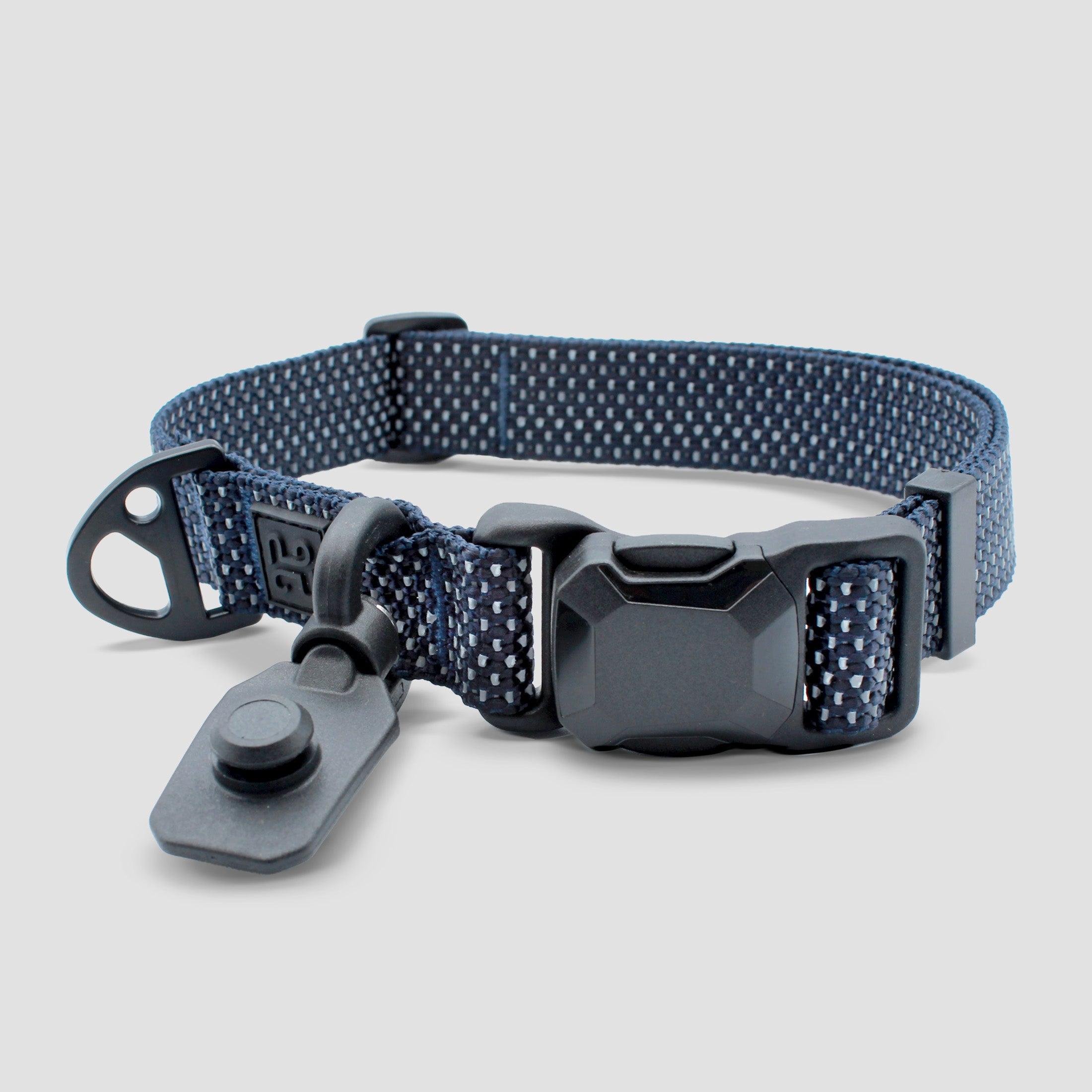 HoozaPet Magnetic Quick Clip Collar, Blue