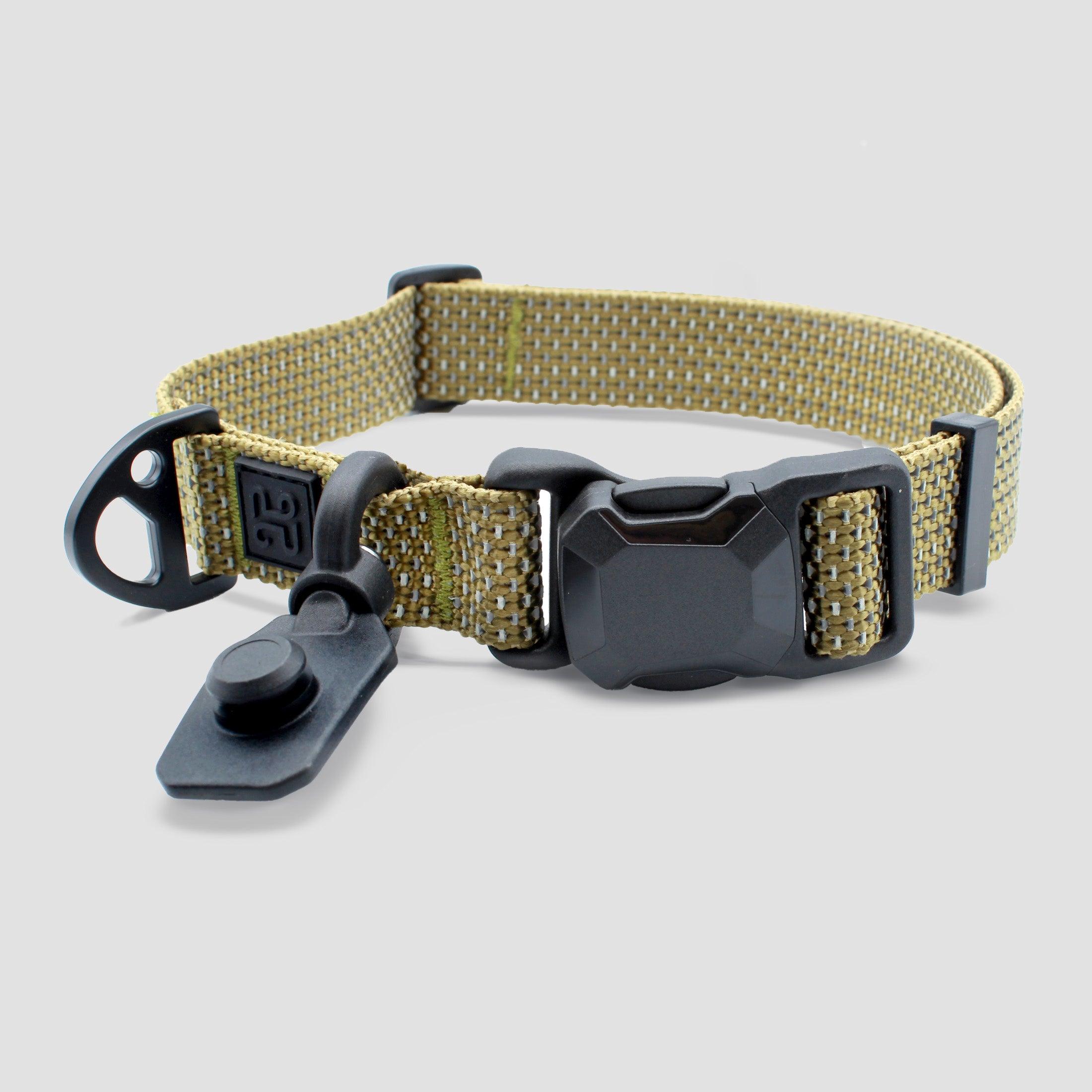 HoozaPet Magnetic Quick Clip Collar, Sand