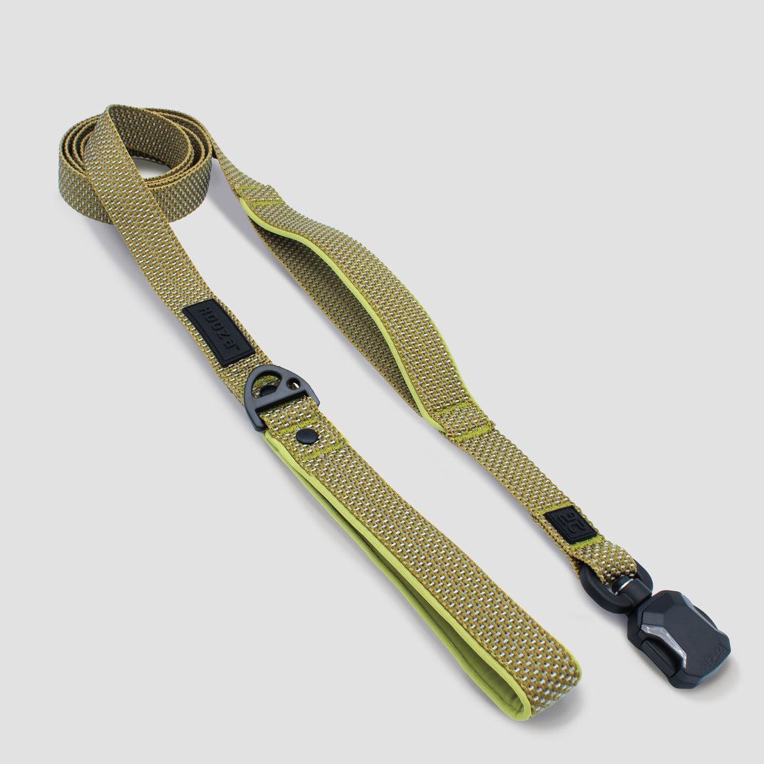 HoozaPet Magnetic Quick Clip Reflective Dog Leash, Sand