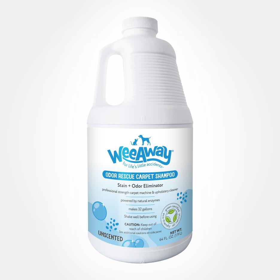Wee Away Unscented Odor Rescue Carpet Shampoo, 64-oz