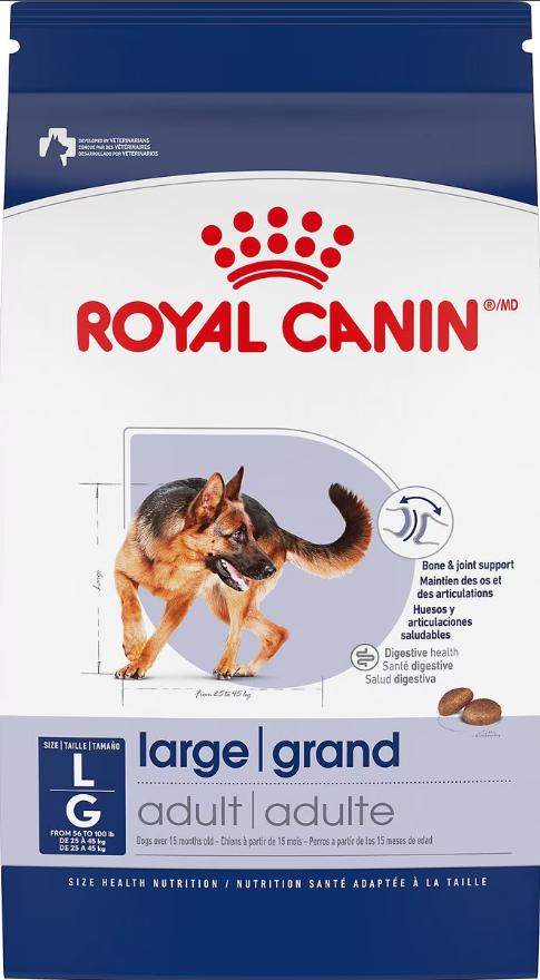 Royal Canin Size Health Nutrition Large Breed Adult Dry Dog Food, 40-lb