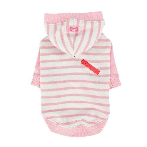 Puppia Jalen Hooded Dog T-Shirt, Light Pink, Small