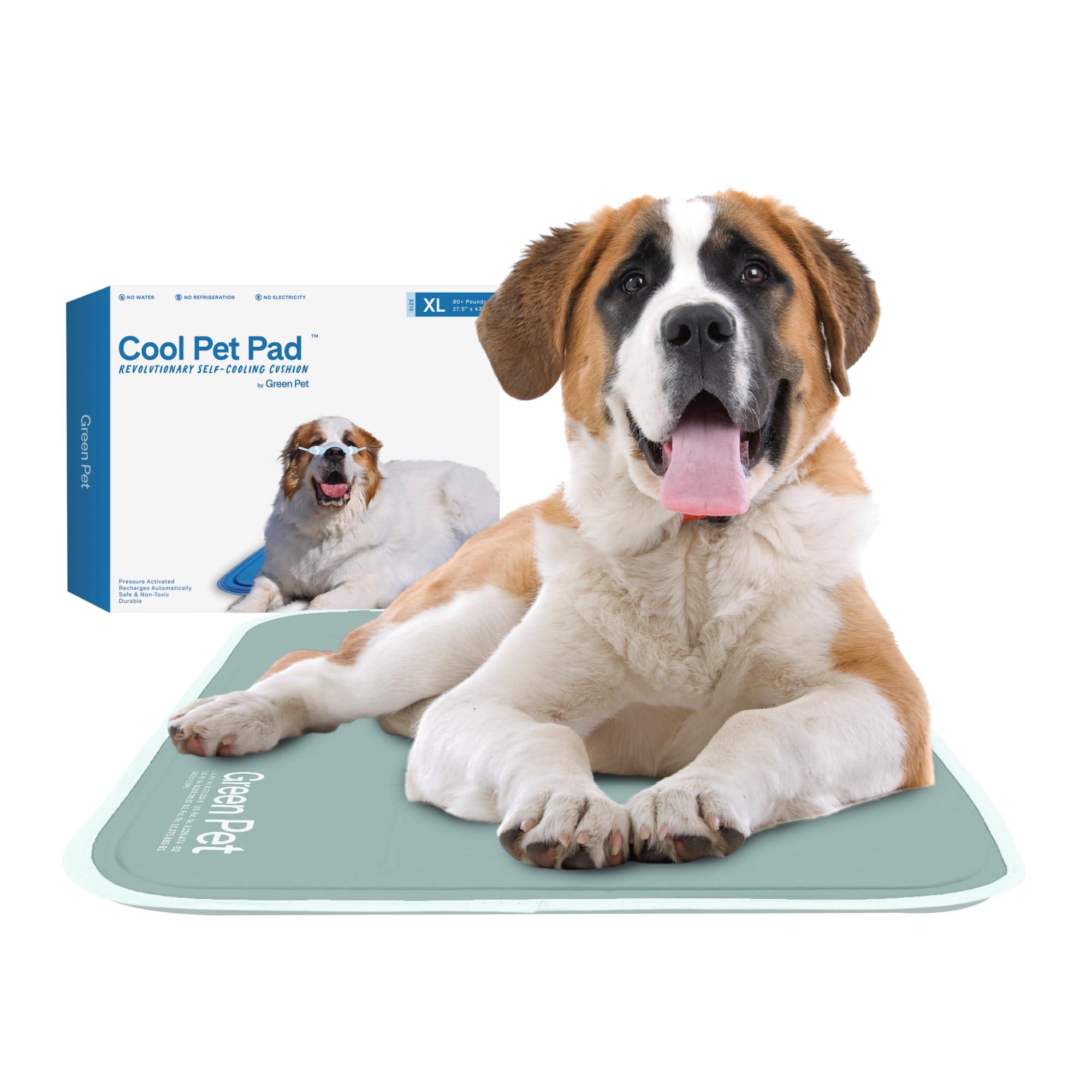 The Green Pet Shop Self-Cooling Pet Pad, Sage Gray, X-Large