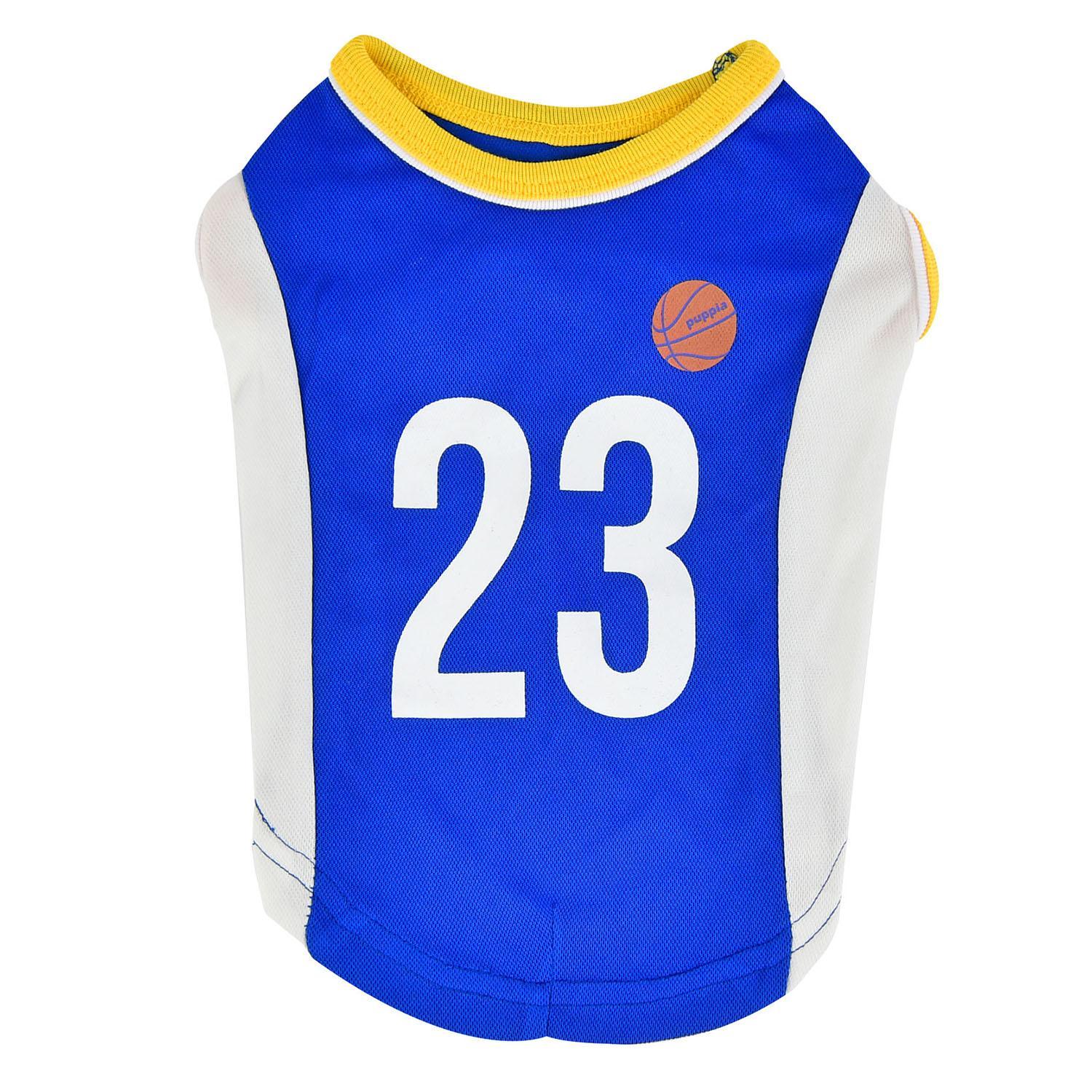 Puppia Buzzer Beater Dog Jersey, Royal Blue, Small