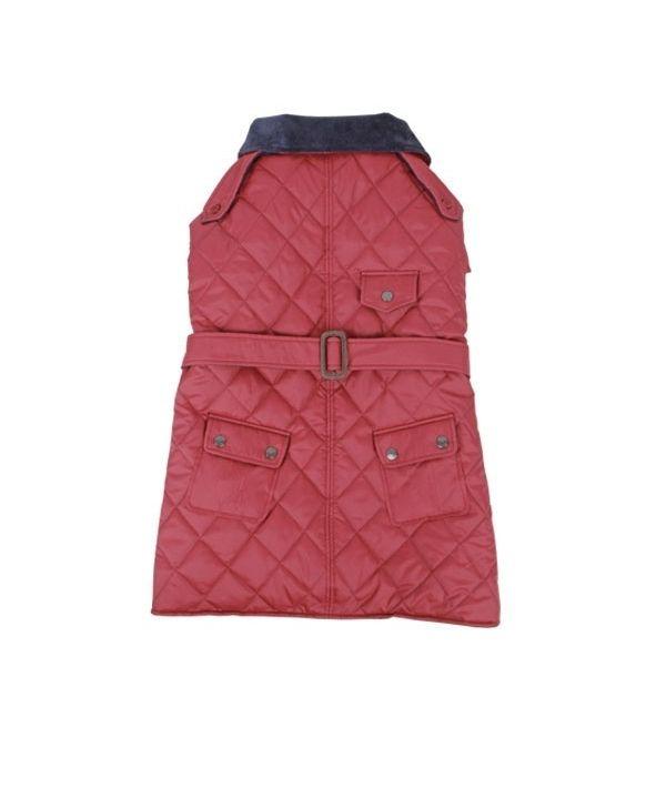 Puppia Commuter Dog Raincoat, Wine, Large