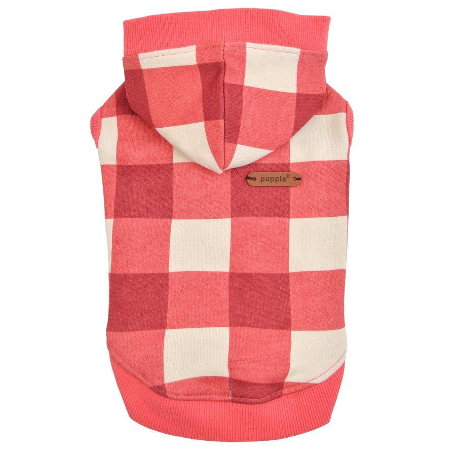Puppia Curtis Dog Hoodie, Wine, Medium