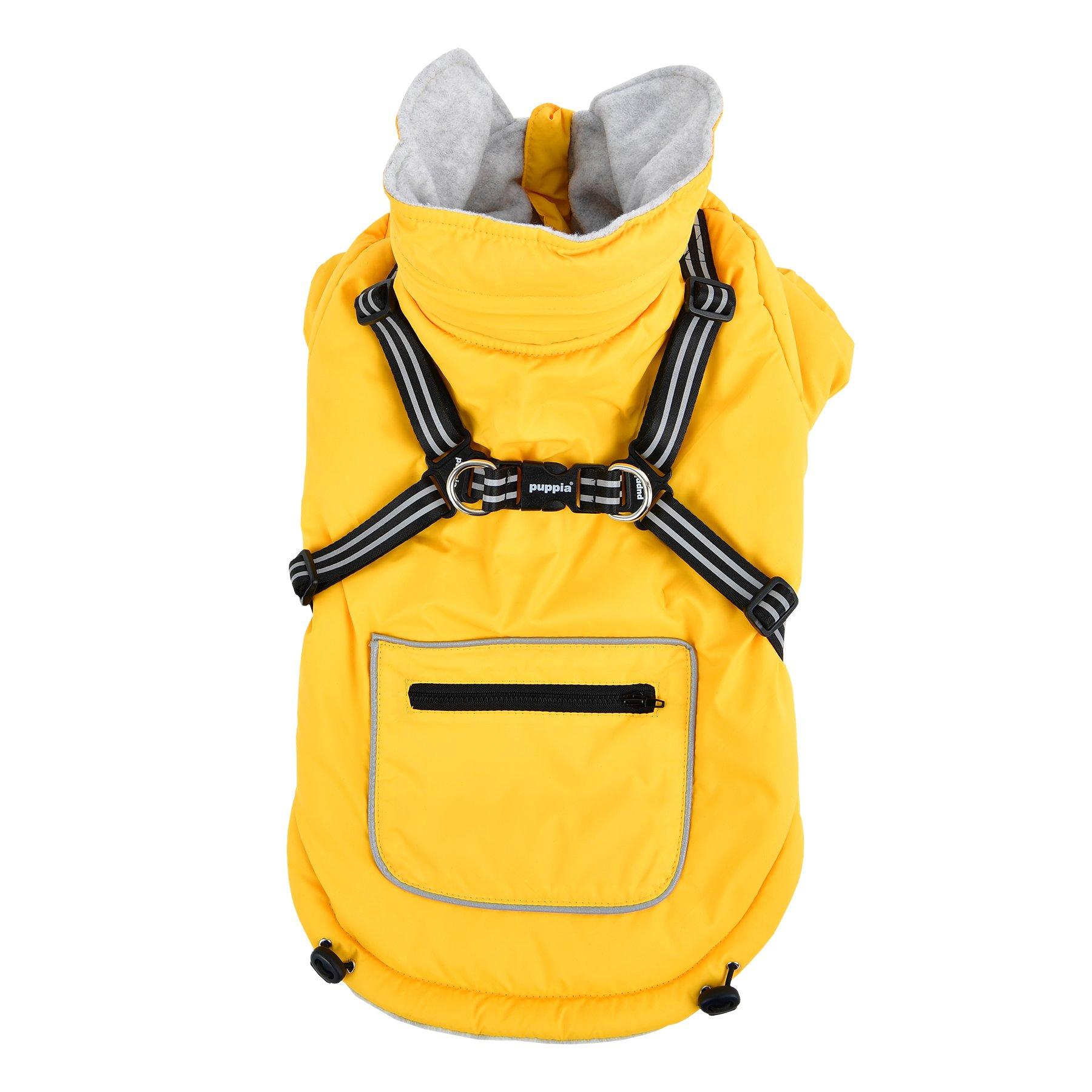 Puppia Mallory Dog Coat, Yellow, Small