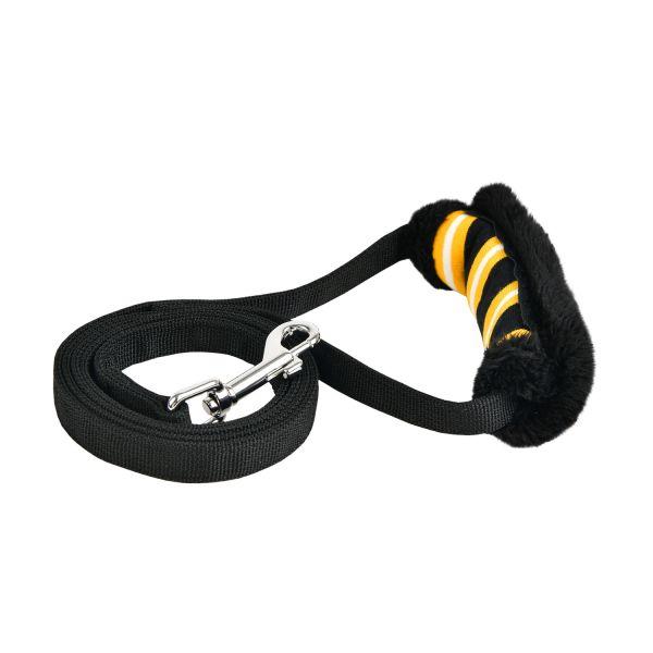 Puppia Rowdy Dog Leash, Black, Medium