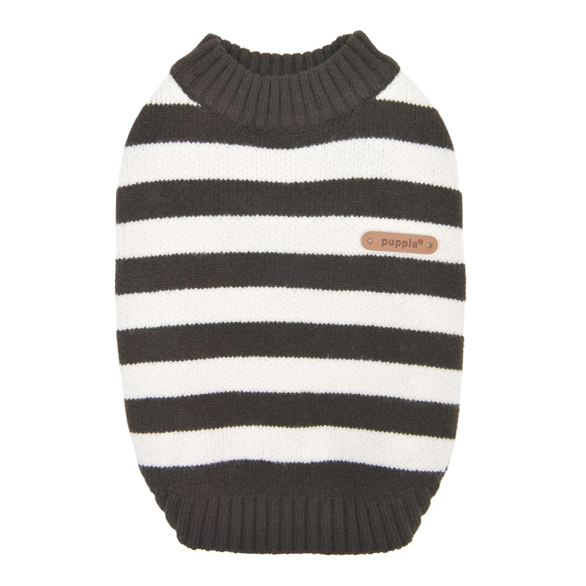 Puppia Ollie Dog Sweater, Charcoal Grey