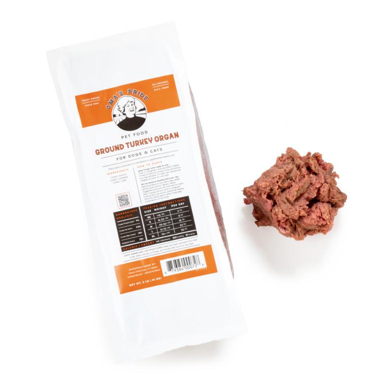 Oma's Pride Ground Turkey Organ Frozen Dog & Cat Food