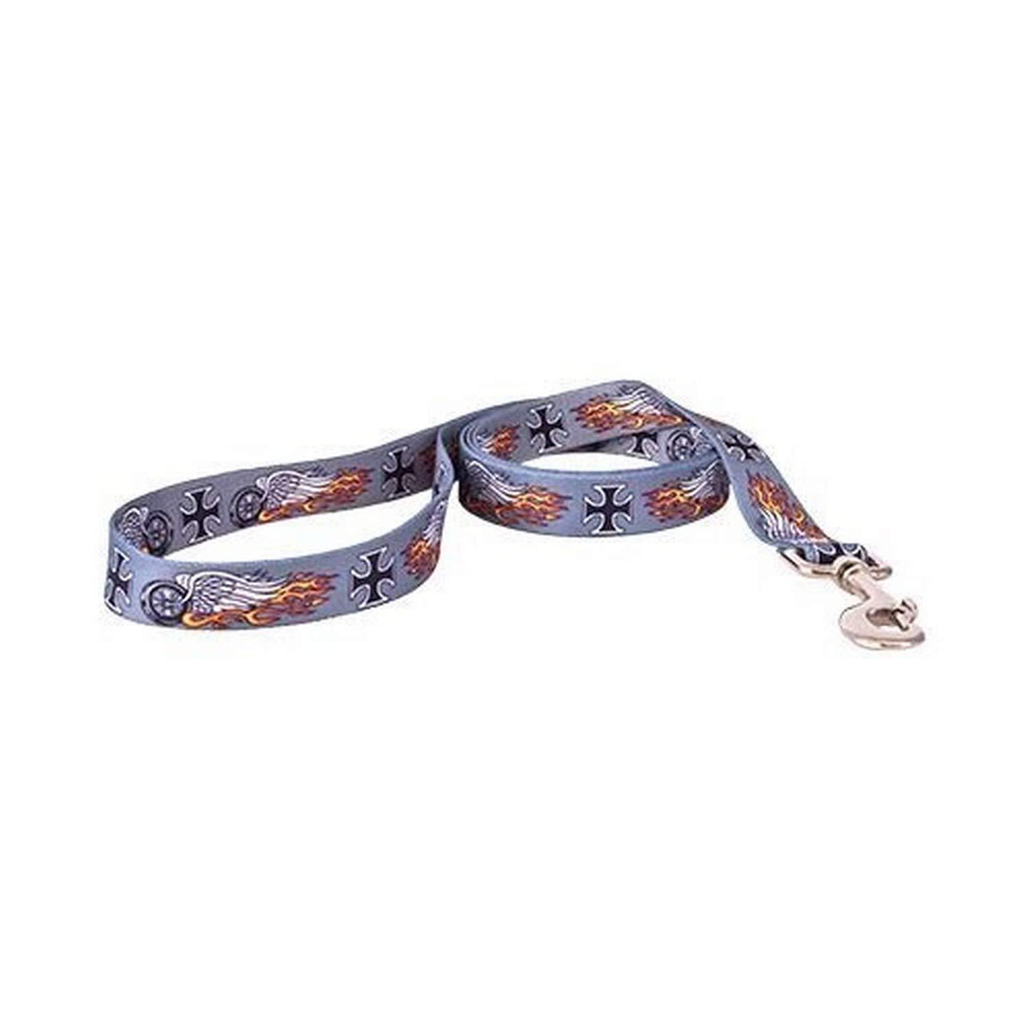 Yellow Dog Design Standard Dog Leash, Biker Tattoo, 1-in x 5-ft