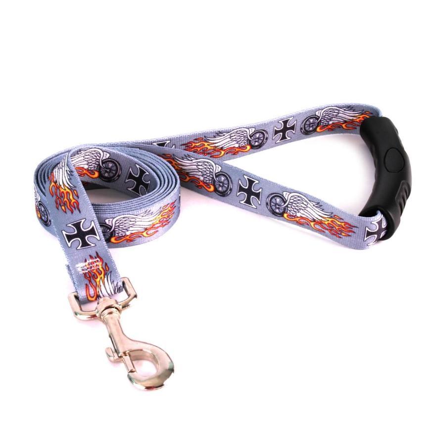 Yellow Dog Design EZ Grip Dog Leash, Biker Tattoo