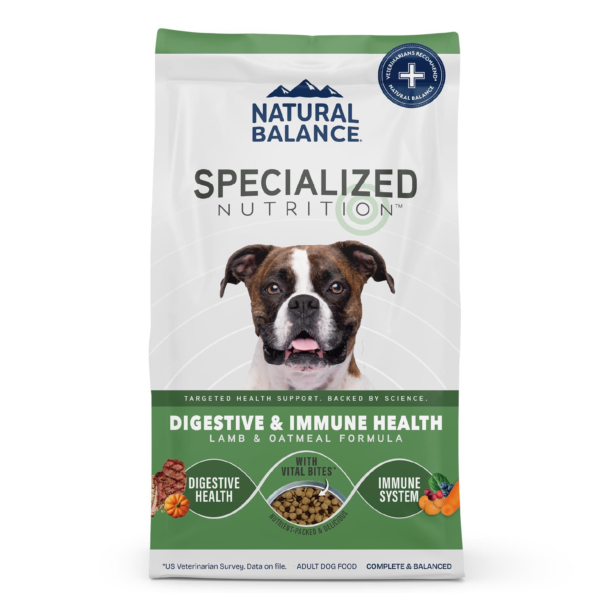 Natural Balance Specialized Nutrition Digestive & Immune Lamb & Oatmeal Dry Dog Food, 3.5-lb