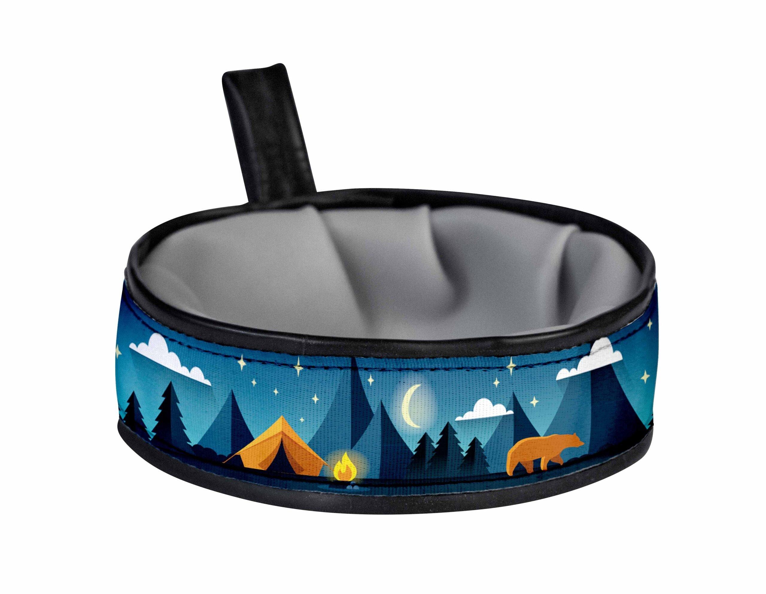 Cycle Dog Trail Buddy Collapsible Dog Travel Bowl, Blue Camping