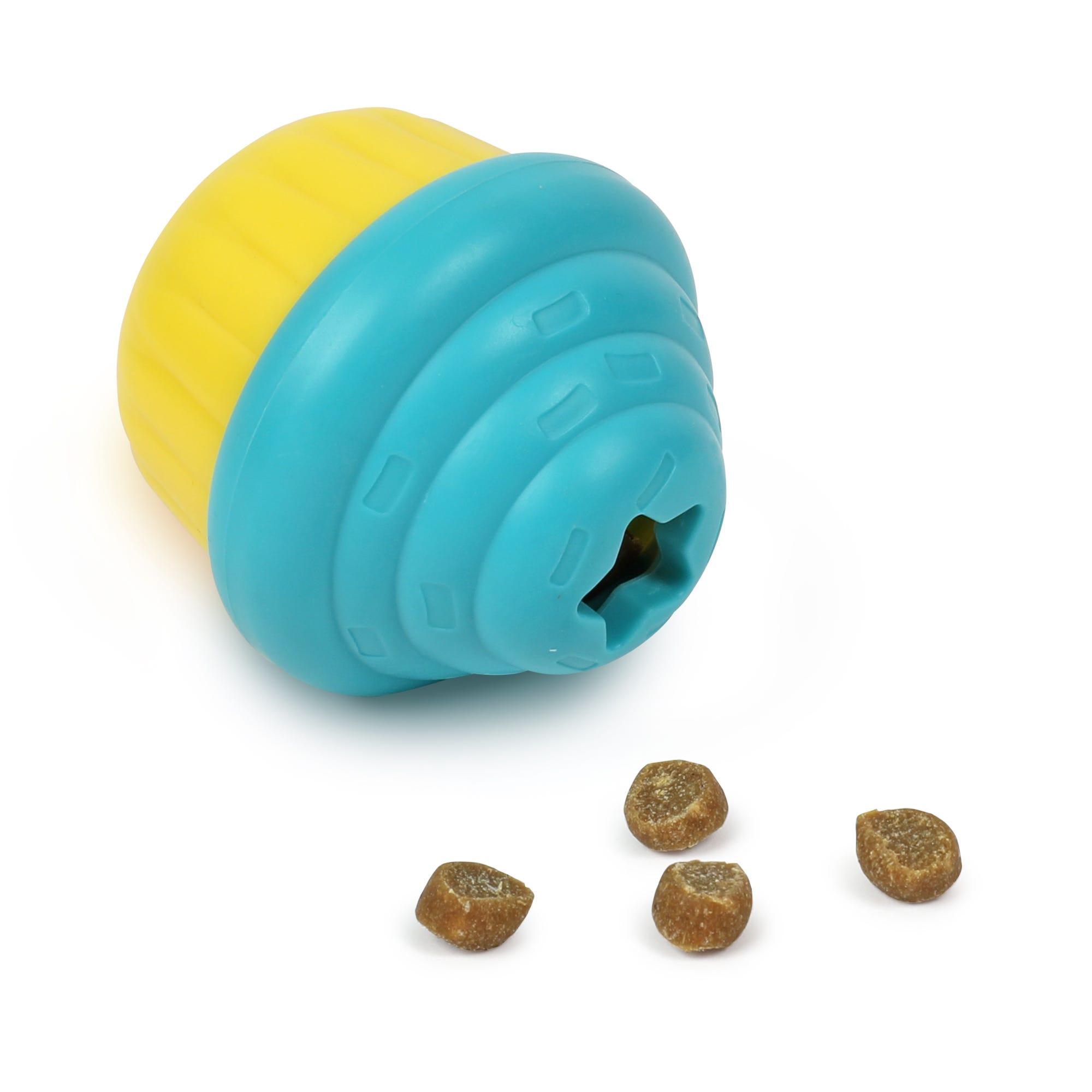Brightkins Cupcake Treat Dispenser Dog Toy, Teal