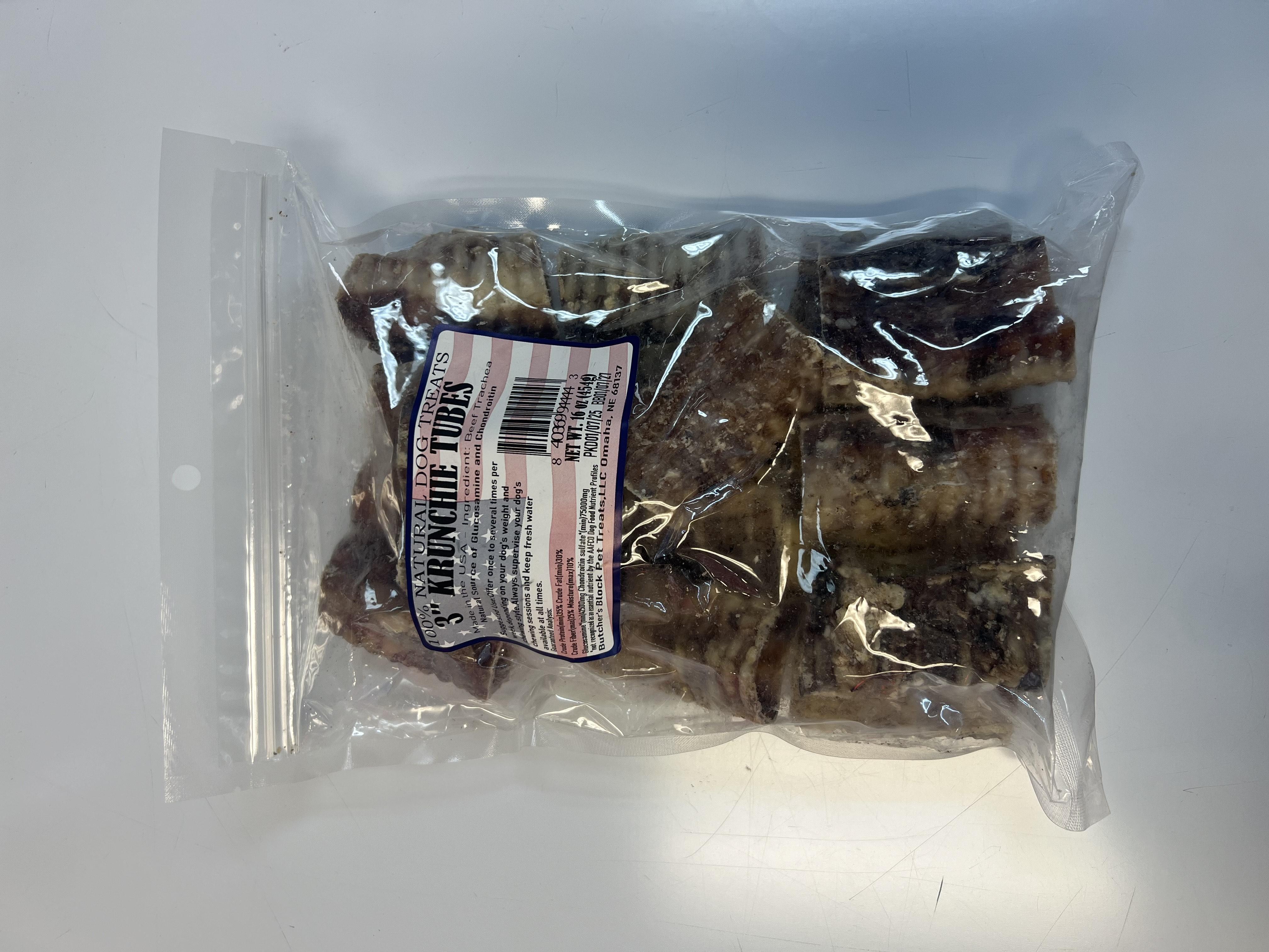 Butcher's Block Krunchie Tubes Dog Treats, 3-in