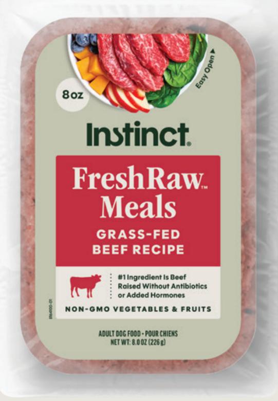 Instinct FreshRaw Meals Grass-Fed Beef Recipe Frozen Dog Food Image