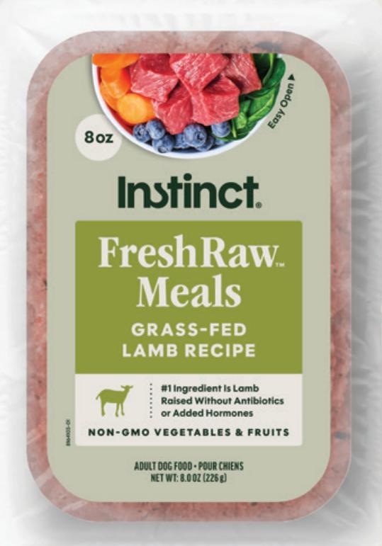Instinct FreshRaw Meals Grass-Fed Lamb Recipe Frozen Dog Food Image
