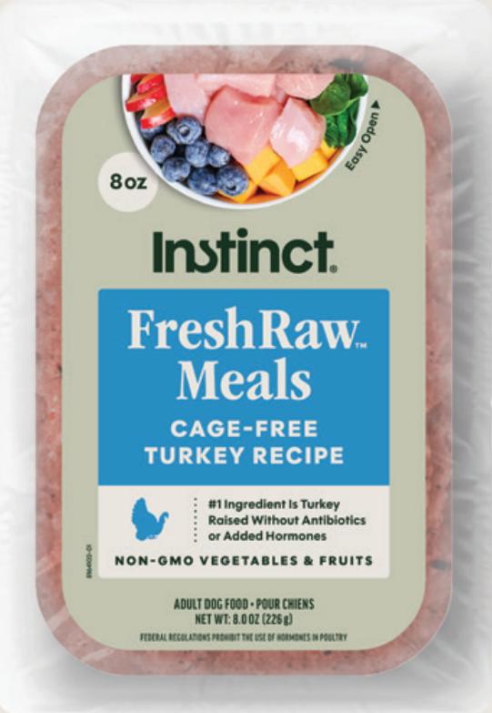 Instinct FreshRaw Meals Cage-Free Turkey Recipe Frozen Dog Food, 16-oz
