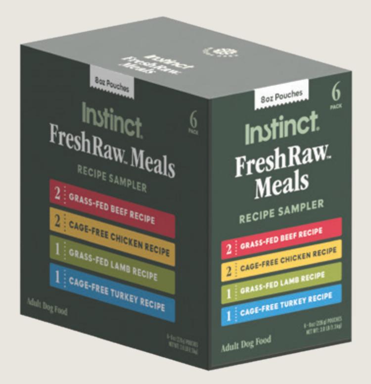 Instinct FreshRaw Meals Sampler Frozen Dog Food