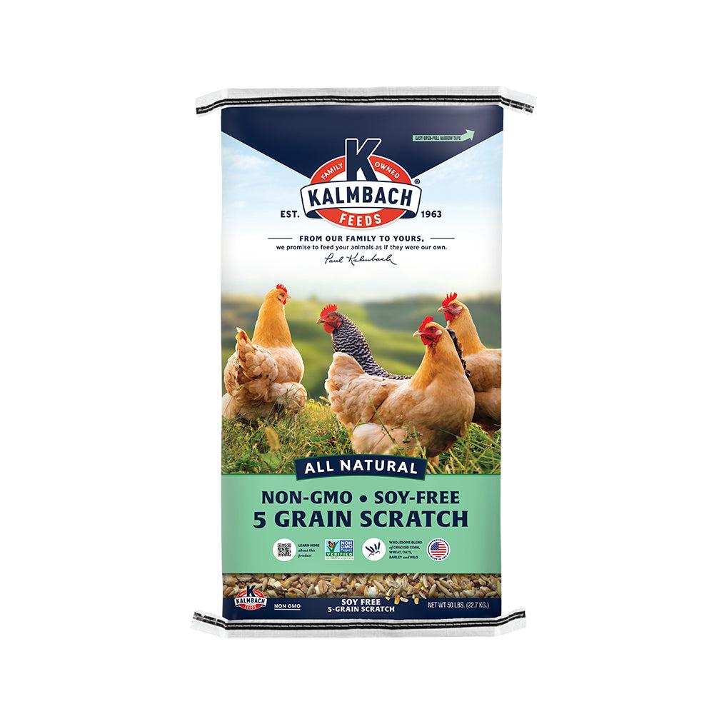 Kalmbach Soy-Free 5-Grain Scratch Non-GMO Poultry Feed