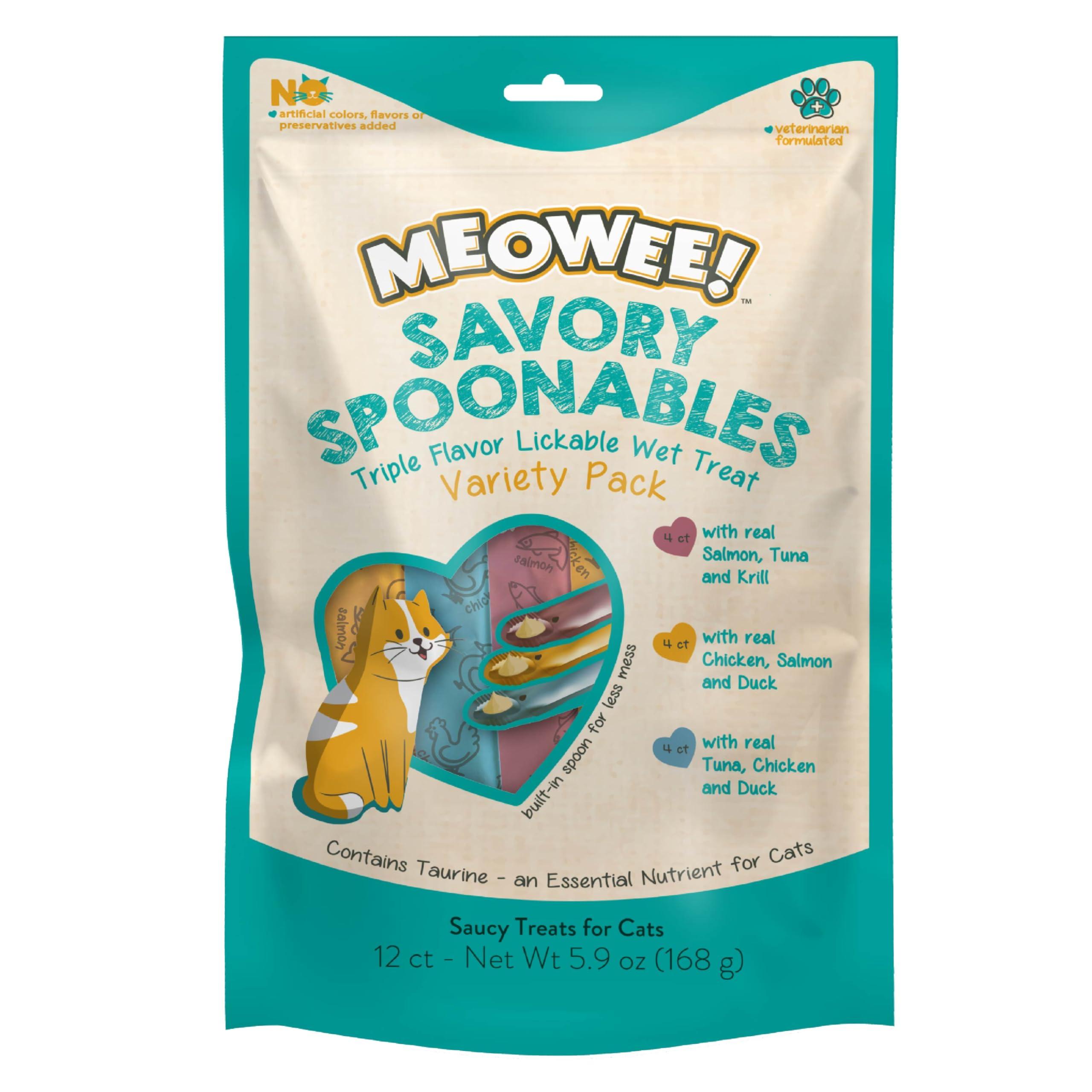 MEOWEE! Savory Spoonables Variety Pack Cat Treats