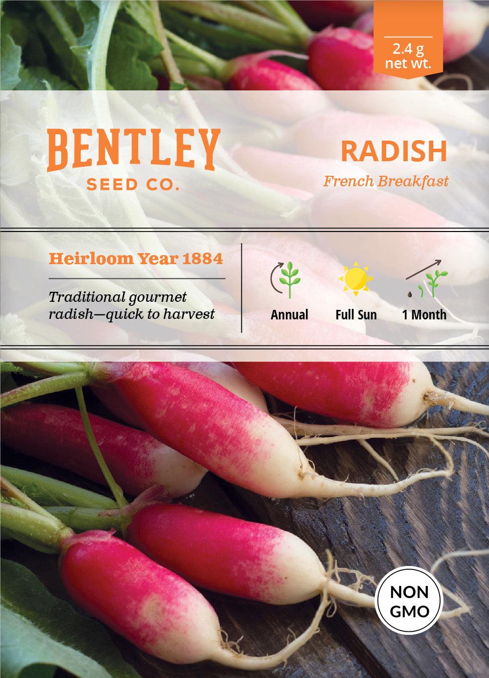 Bentley Seed Co. Radish French Breakfast Seed Packets, 2.4-gram
