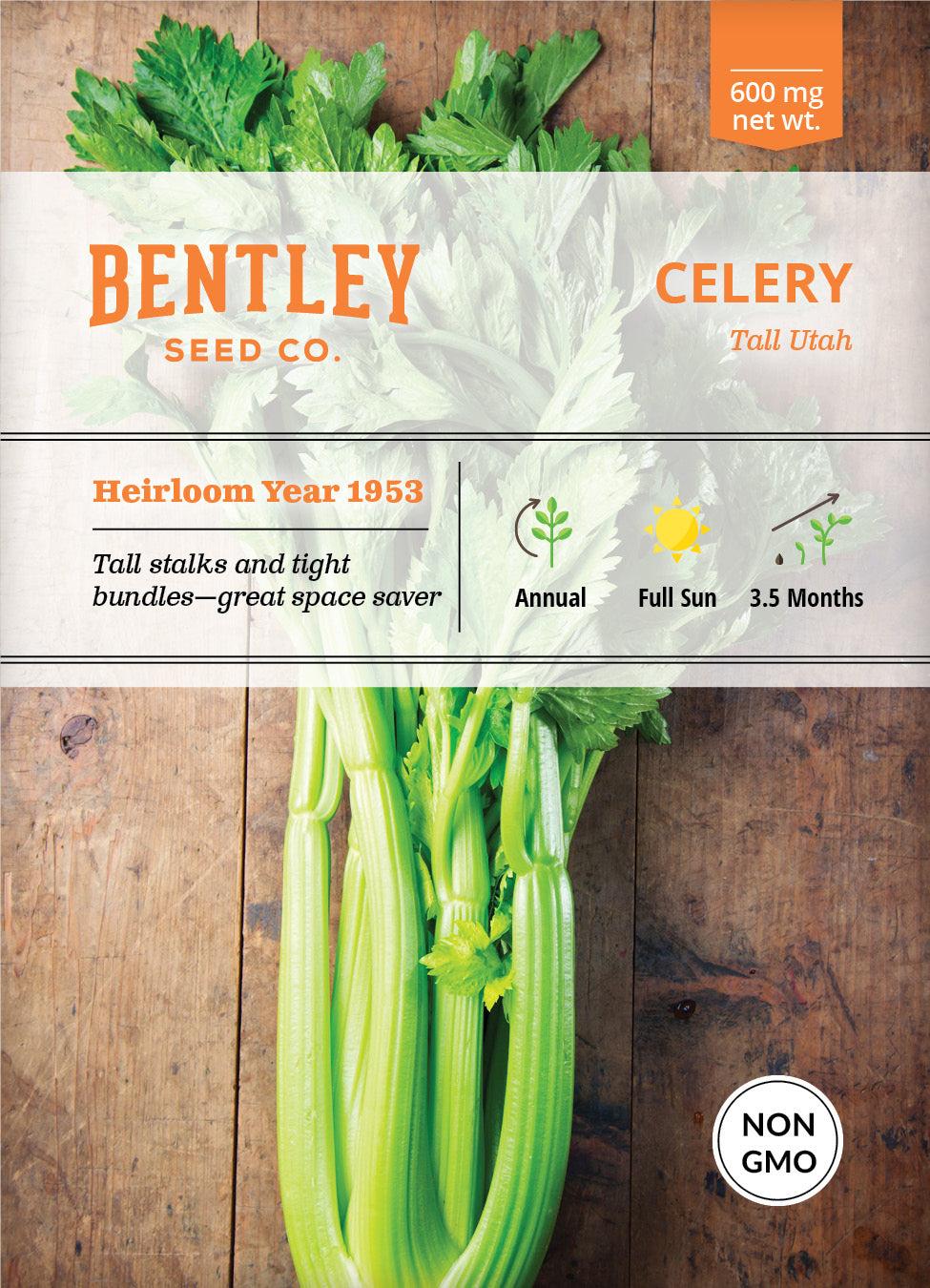 Bentley Seed Co. Celery Tall Utah Seed Packets, 600-mg