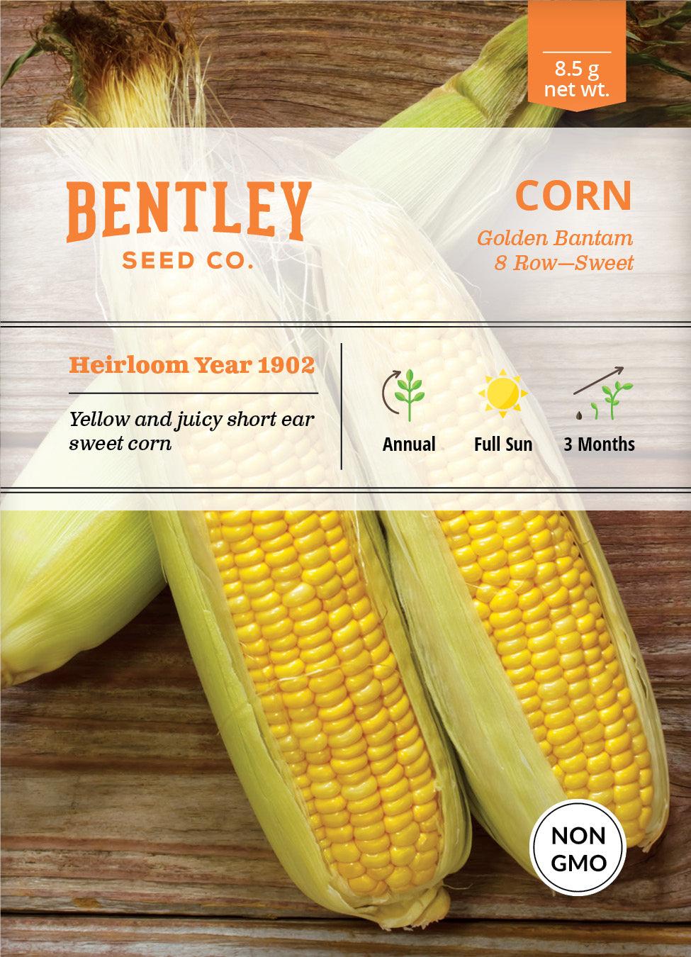 Bentley Seed Co. Corn Golden Bantam Seed Packets