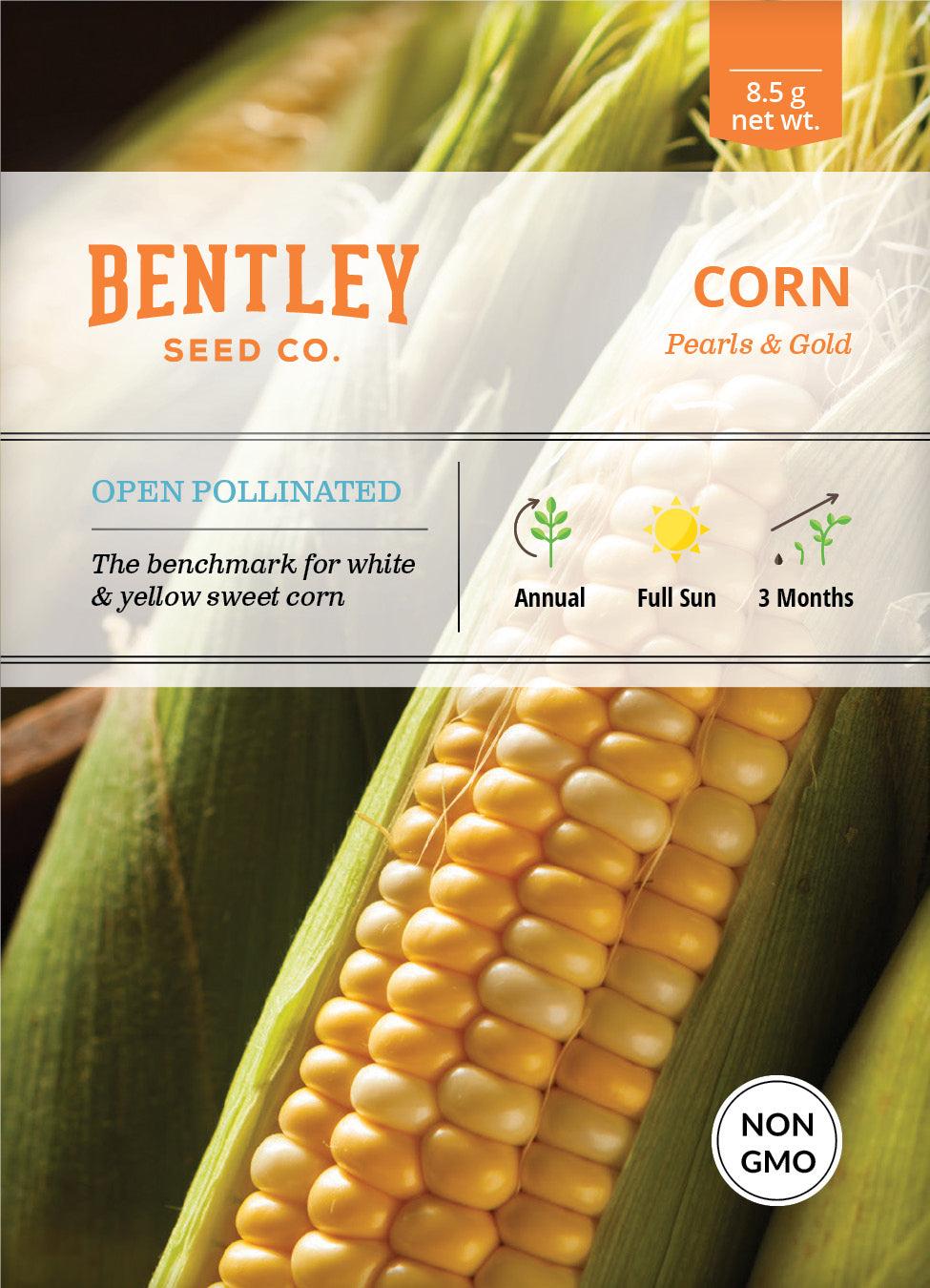 Bentley Seed Co. Corn Pearls & Gold Seed Packets, 8.5-gram