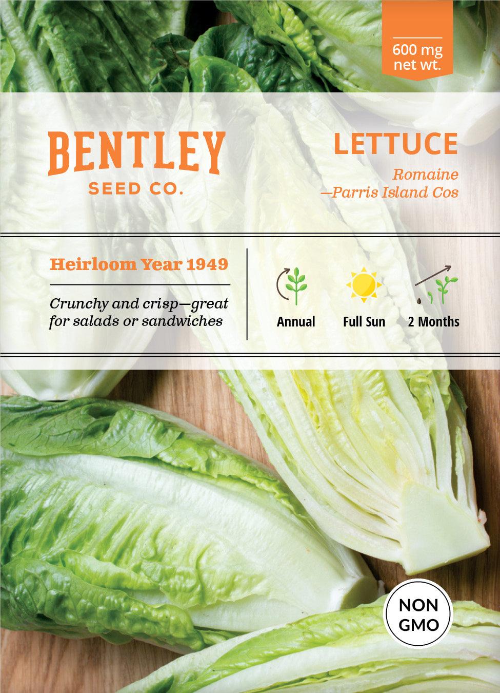 Bentley Seed Co. Lettuce Roman Seed Packets, 600-mg