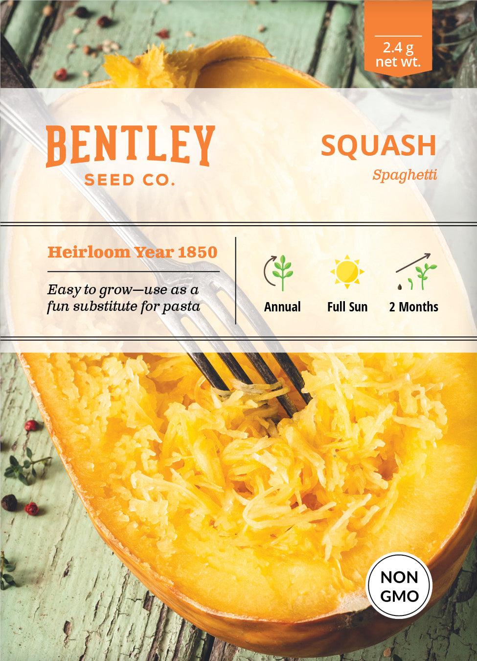 Bentley Seed Co. Squash Spaghetti Seed Packets, 2.4-gram