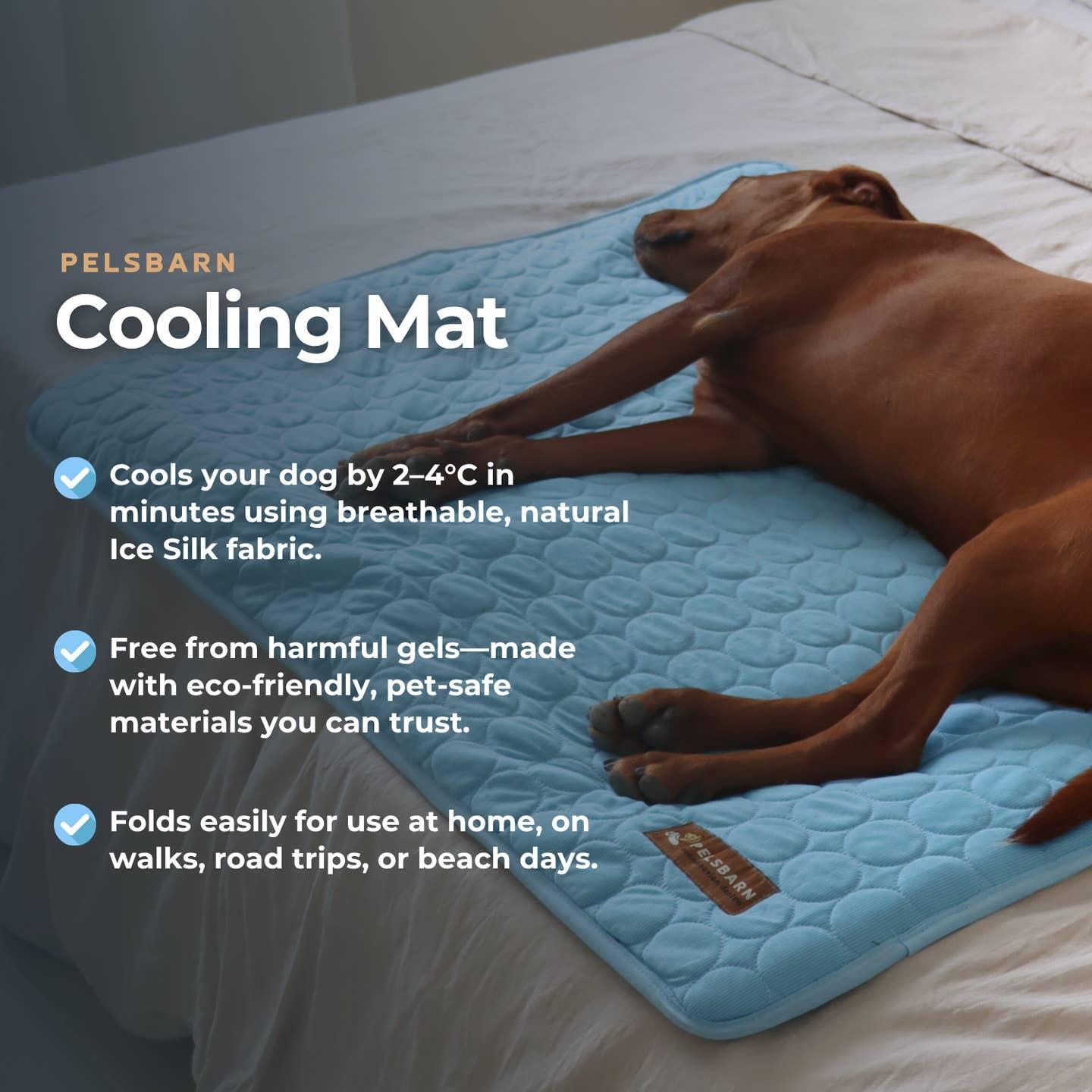 Pelsbarn Cooling Dog Mat, Light Blue, Medium